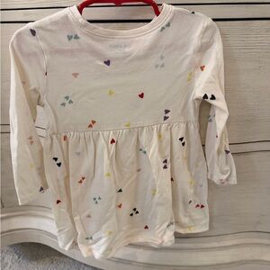 Old Navy Yellow & Red Heart Toddler Dress 2T